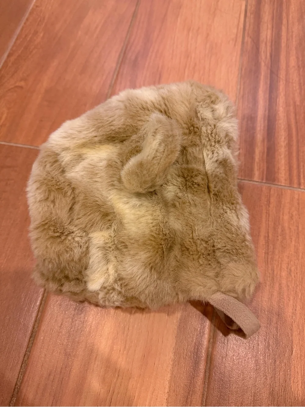 Baby Gap Newborn Faux Fur Trapper Hat with Bear Ears Size 3-6 Months